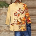 thumbnail image 4 of HomeGardon 3/4 Length Sleeve Womens Tops,Plus Size Spring Clothes for Women Women‘s Printed Blouses 3/4 Sleeve Round Neck Pullover Fashionable Top,S-XXXXXL, 4 of 4