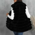 thumbnail image 5 of Frostluinai Fuzzy Fleece Vests for Women Warm Faux Fur Winter Vests Sleeveless Full Zip Stand Collar Jacket Coats Fluffy Sherpa Outwear, 5 of 6