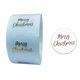 thumbnail image 1 of 500 uds/rollo de etiqueta adhesiva de Feliz Navidad, etiqueta adhesiva redonda transparente para estampado, 1 of 5