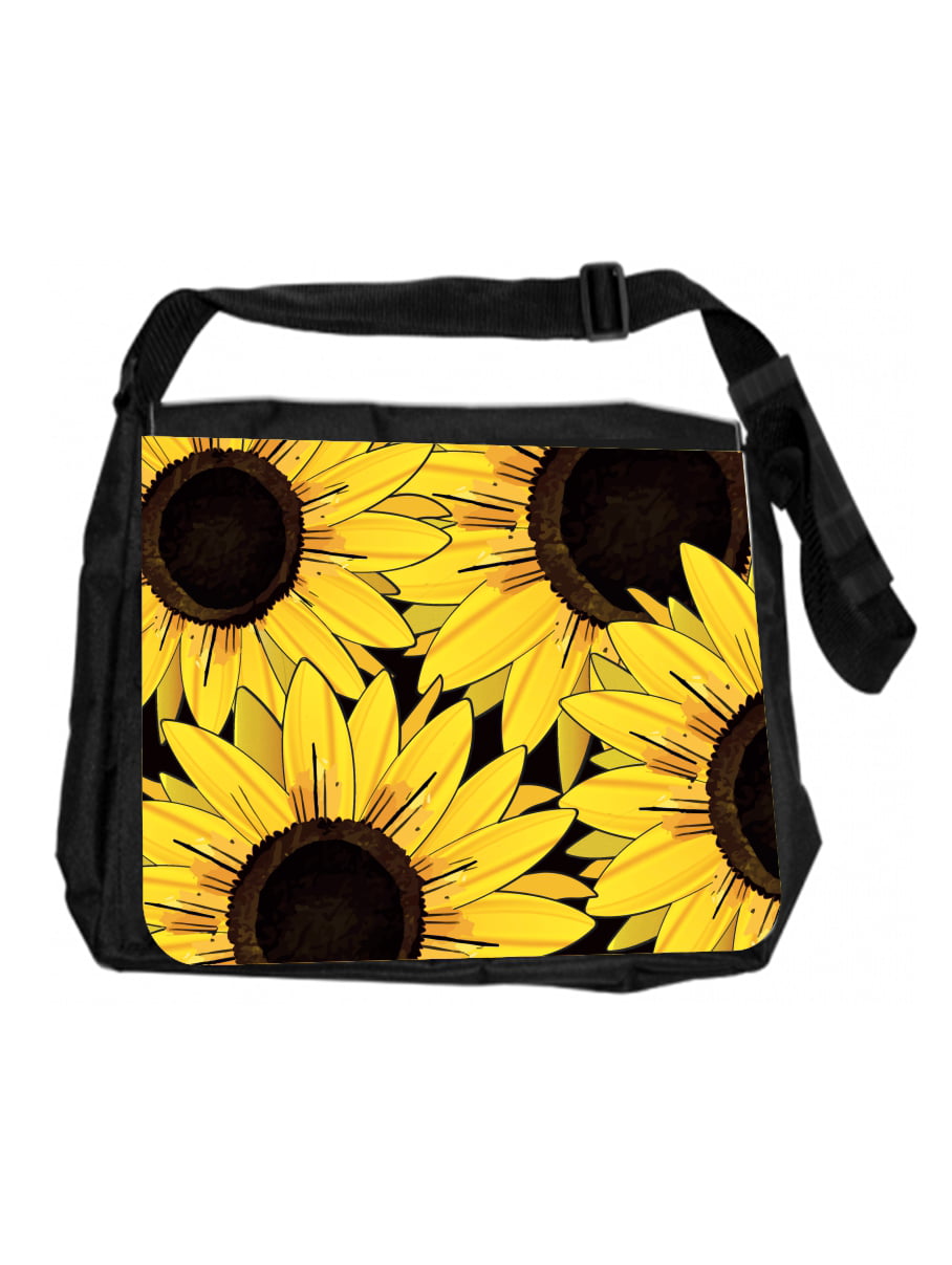 Laptop Bag Sunflower Shoulder Messenger Laptop Case Sleeve Yellow Sunflowers Vintage Briefcase 13//14//15.6 Inch for Men Women