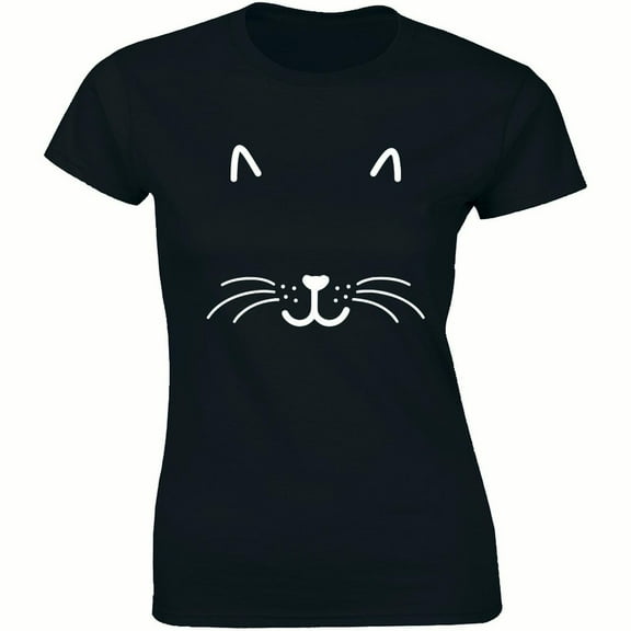 Kitty Face Joke Humor Animal Cat Lover Funny Cute Kitten Womens T-Shirt