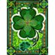 thumbnail image 1 of Cuadros Decorativos (DB5056) 5D Square Diamond Mosaic Craft DIY Lucky Leaf Diamond Painting Poster Kit 30x40cm Tmvgtek embutido en tela, 1 of 1