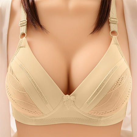 

Aboser Women s Soft Cup Wireless Bra Smoothing Full Coverage Bras Mesh Breathable Daily Underwear Comfort Push Up Bra for Everyday Wear