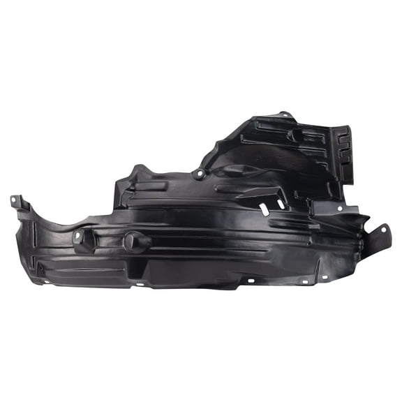 TRQ Front Left Rearward Inner Fender Liner Black Drivers Side Fits Select 2003-2007 INFINITI G35 IN1250105