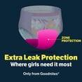 thumbnail image 6 of Goodnites Girls Nighttime Bedwetting Underwear, XL (95-120 lbs), 63 Count, 6 of 16
