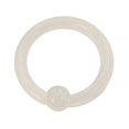 thumbnail image 2 of Captive Glowing in the Dark Acrylic Ball Ring Ear, 2 of 4