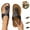 Black, variant on YOUYEDIAN Orthopedic Flip Flops Women Casual Flat Slippers Cozy Slip on Sandals Summer Open Toe Shoes(Green)