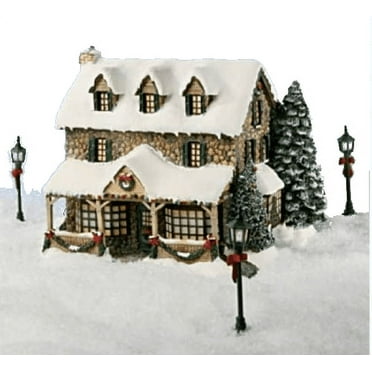 Thomas Kinkade "Painter of Light" Hawthorne Lighted Village "From the Heart Gifts" Sculpture Christmas Decoration 6-Inches