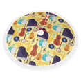 thumbnail image 2 of Christmas Tree Skirt, musical instruments Christmas Tree Decorations Indoor, Tree Skirts Mat With Tassel Trim for Halloween New Year Holiday Christmas Party Decor 30 Inches, 2 of 7