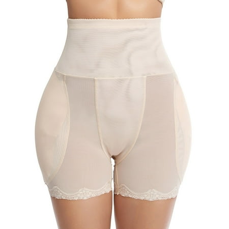 

HOTYA Women Tummy Control Butt Lifter Boyshort Padded Hip Enhancer Mesh Lace Panties