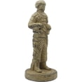 thumbnail image 3 of Solid Rock Stoneworks Small Standing Soldier Statue, Desert Sand Brown, 3 of 6