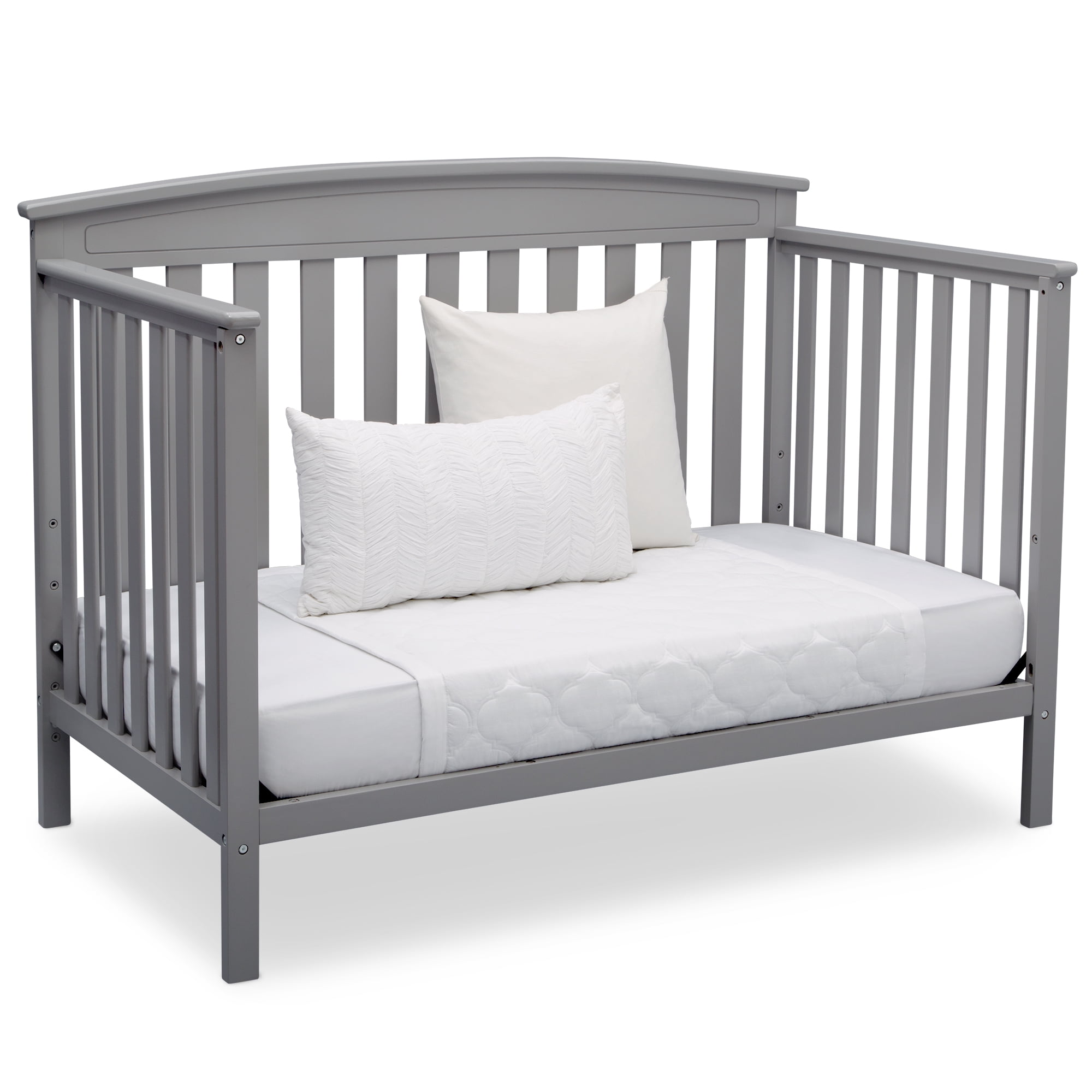Delta Children Gateway 4-in-1 Convertible Baby Crib, Grey