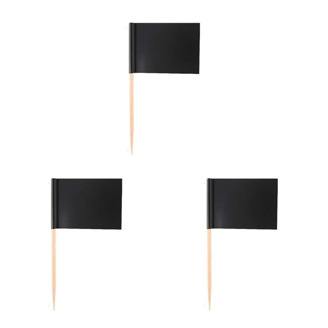Yuarrent Paquete de 100 suministros para decoración de pasteles, banderas de palillos de en blanco, herramientas para hornear de Type7 NO7