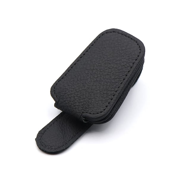 Soporte para gafas de sol sweethay Suministros para coche Cuero PU Negro
