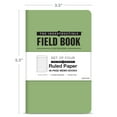 thumbnail image 2 of Elan Publishing Company The Indestructible, Waterproof, Tearproof, Weatherproof Field Notebook - 3.5"x5.5" - Green - Lined Memo Book - Pack of 4 - ELAN-FN-004D, 2 of 5