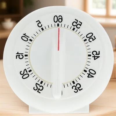 SWETRACE Manual White Kitchen Timer for Frying and Baking Convenience