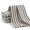 Black on Beige-38"W x 84"L (Pack of 4), variant on Linen Curta84 Inch Black Stripe On Beige Tab 4 Panels