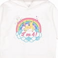 thumbnail image 3 of Inktastic 4th Birthday Unicorn Rainbow Cute Girls Toddler Hoodie, 3 of 4