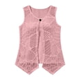 thumbnail image 6 of Glisme Shirts for Women Solid Color Sleeveless Crew Neck Tees Summer Lightweight Women Tops Size XL Red, 6 of 6