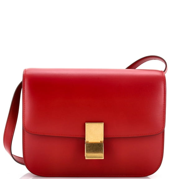 Pre-Owned Classic Box Bag Smooth Leather Medium By Rebag