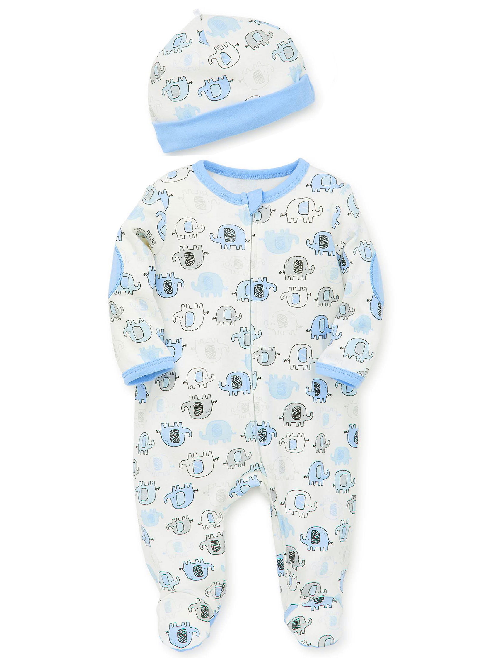 3-6 mo 6-9 mos Details about   Sleepwear Baby Pajamas Footed Pj's Dump Elephants One-piece NB 