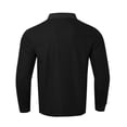 thumbnail image 4 of JTieacloth Collared T Shirt Men's Long Sleeve Lapel T Shirt Casual Holiday Shirts Tops Black L, 4 of 4