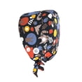 thumbnail image 1 of Operating Hats Nurse Gourd-shaped Headwear Pure Color Comfortable Surgical Caps with Pattern Headgear with Buttons Unisex Work Uniform Working Caps Type 18, 1 of 9