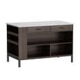 thumbnail image 7 of KULAGAGA Kitchen Island Storage Cabinet with 2 Drawers and Open Shelves for Dinning Room, 7 of 7