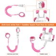 thumbnail image 3 of Correa de Seguridad para Niños Pequeños Fzbjayoon 2 en 1 Arnés Rosa 2.5m, 3 of 7