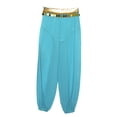 thumbnail image 4 of inhzoy Kids Girls Sequins India Arabian Belly Dance Harem Pants Stage Performance Trousers Turquoise 6, 4 of 5