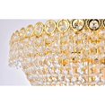 thumbnail image 5 of Century 9 light Gold Flush Mount Clear Royal Cut Crystal, 5 of 5