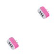 thumbnail image 4 of maskred Wall Charger 3 Port Lightweight USB Power Adapter Phone Charging Cell Cameras Players Travel Gift Red 2Set, 4 of 6