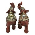 thumbnail image 3 of Ebros Faux Wood Feng Shui Elephant with Trunk Up Set of 2 Thai Buddhism Figurine, 3 of 4