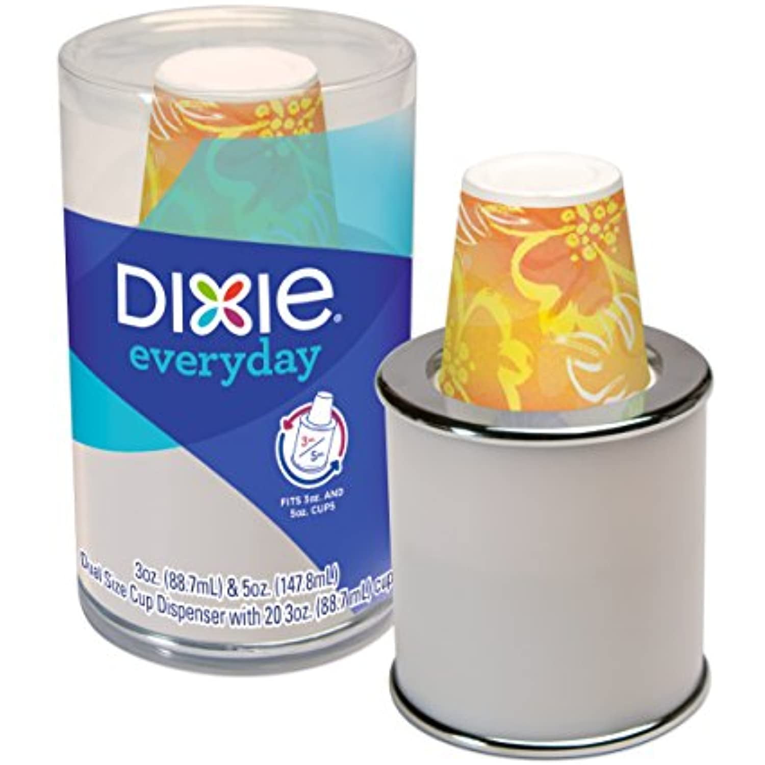 2 Dixie Disposable Paper Cup Dispenser For 3 Ounce or 5 Ounce Bath Cups 