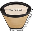 thumbnail image 2 of Filtros de café reutilizables zhang ming Acero inoxidable con mango PP, 2 of 5