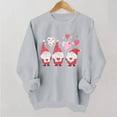 thumbnail image 2 of VKOYWKM Womens Valentines Day Sweatshirt Cute Heart Print Pullover Oversized Long Sleeve Crew Neck Valentine Holiday Sweatshirts, 2 of 7