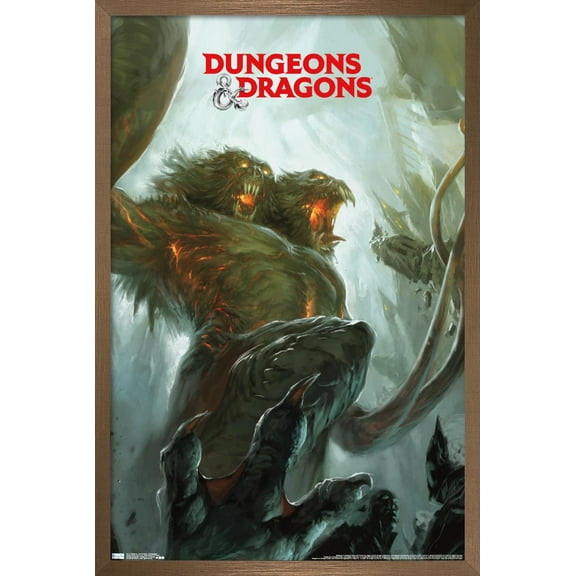 Dungeons and Dragons - Demogorgon Wall Poster, 14.725" x 22.375", Framed