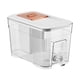 thumbnail image 5 of Dispensador de jugo helado con hervidor frío de 6L, dispensador de bebidas para refrigerador, cuerpo transparente Blanco, 5 of 9