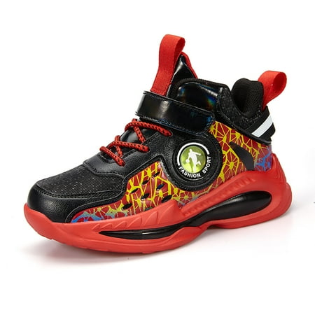 

Engtoy Boys Basketball Shoes Children School Sport Running Shoes Outdoor Non-Slip Sneaker