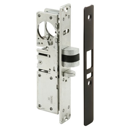 Slide-Co 153890-B Exit Door Dead Latch with Reversible Bolt, Bronze