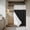 Black, variant on Orange Morocco No Hook Shower Curtain Waterproof,Bathroom Curtains with Snap in Liners and See Through Top Window,Geometric Leaf Diamond Lattice Abstract Hotel Style Bathtub Curtains Shower 72"Wx78"L