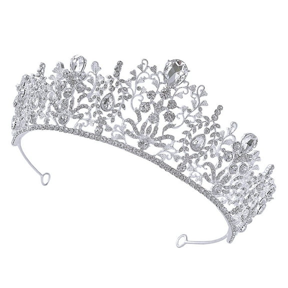 MLINS  Bridal Hair Decors Crown Mermaid Garland Headdress Bride Miss Silver