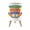 Color 2, variant on Classroom Small Trash Can with Lid Cute Space Themed Board Game Planets Rocket Stars 1.8 Gallon Dog Proof Trash Can Round Garbage Can Waste Bin Wastebasket for Nursery Back to School Gifts