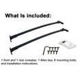 thumbnail image 4 of BrightLines Roof Rack Crossbars Replacement for 2016-2019 Ford Explorer for Kayak Luggage Ski Bike Carrier, a Set of 2pcs, Black Aluminum Top Cargo Rack, 4 of 10