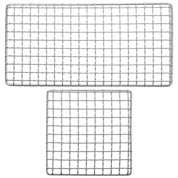 WEUVEB 1Set Outdoor Supply Stainless Steel Grill Mesh Camping Accessory Lightweight Portable