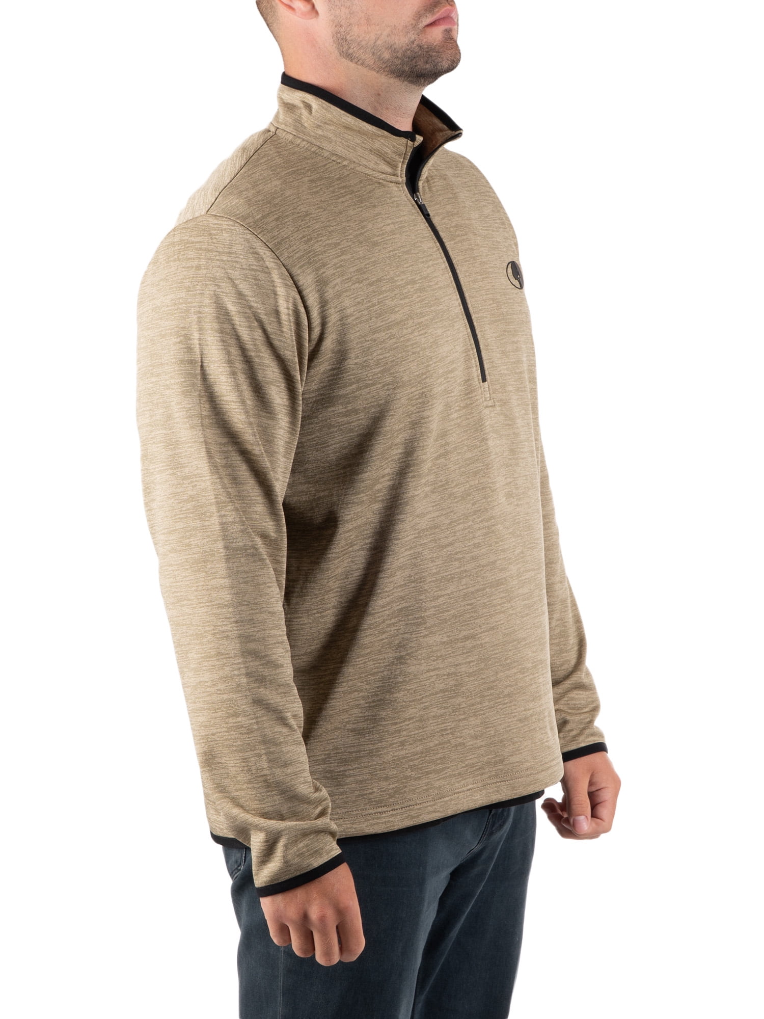 Mossy Oak Men's Fleece Quarter Zip Pullover Sweatshirt, Sizes S-2XL