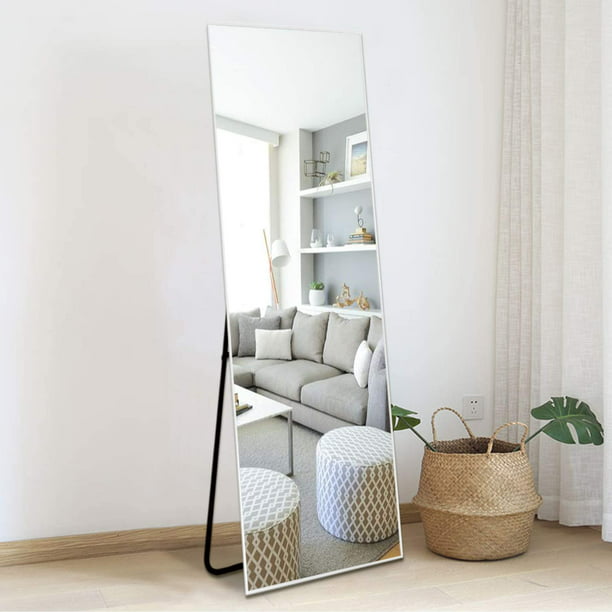 Neutype Full Length Mirror Floor, Modern Rectangular Large Floor Full Length Mirror With Stand