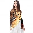 thumbnail image 5 of Pangolin Breathable Chiffon Yarn Silk Head Scarf 180*73 - Lightweight Translucent Wrap, 5 of 6