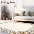 thumbnail image 2 of ODIKA 8'x10' Machine Washable Non-Slip Area Rug, Timeless Palmette Motif with Stylized Botanical Flourishes High Traffic Rug, Beige, 665648, 2 of 7
