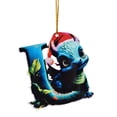 thumbnail image 1 of Laonim 26 Letters Dinosaur Christmas Ornament 1Pc, 1 of 5